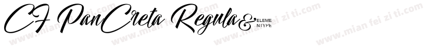 CF PanCreta Regula字体转换